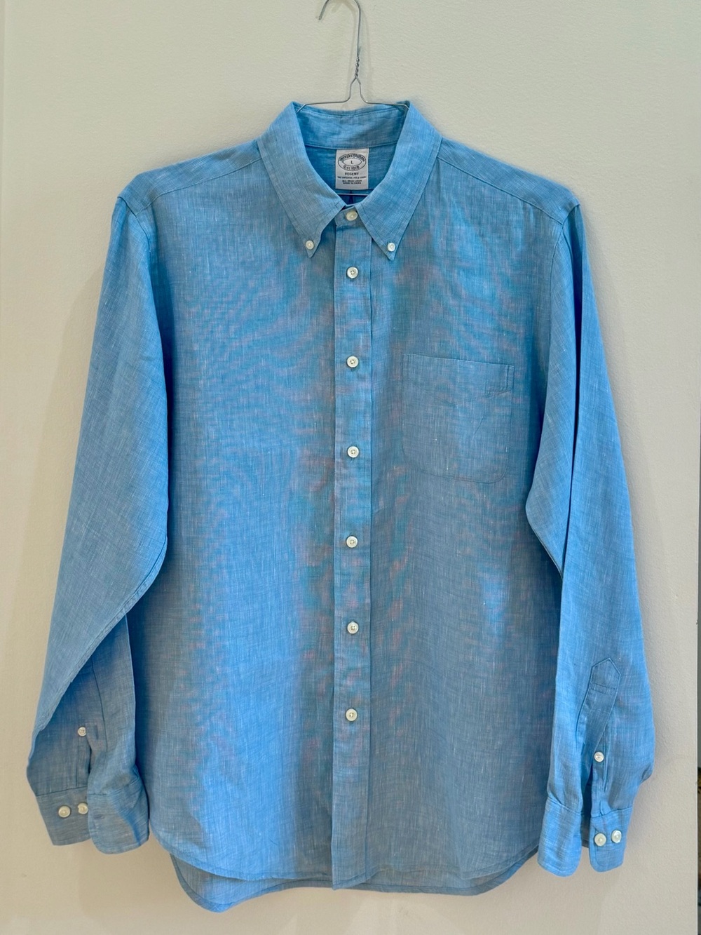Men’s Brooks Brothers Blue Button-Down Casual Shirt